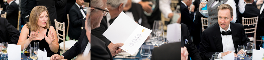 London corporate event photographer for black tie gala dinner